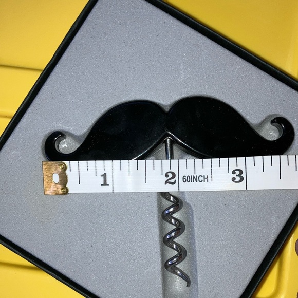 Black Mustache Corkscrew for home bar - Picture 3 of 12